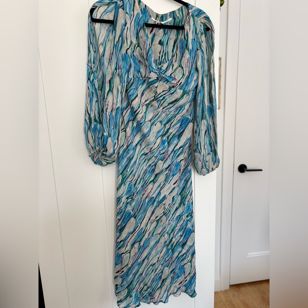 Diane Von Furstenberg Silk Dress with split sleeves